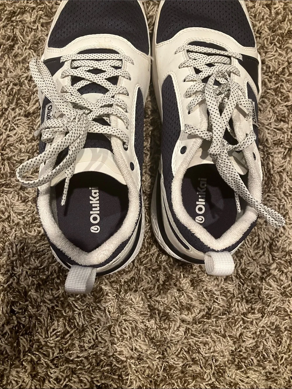 OluKai Men's Navy and White Casual Sneakers